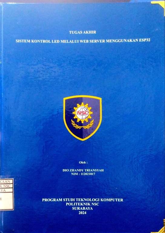 TUGAS AKHIR SISTEM KONTROL LED MELALUI WES SERVER MENGGUNAKAN ESP32