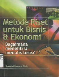 Metode Riset untuk Bisnis dan Ekonomi