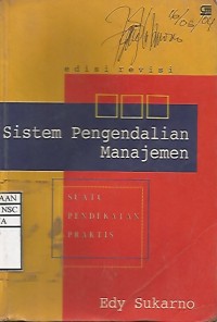 Sistem Pengendalian Manajemen: Suatu Pendekatan Praktis