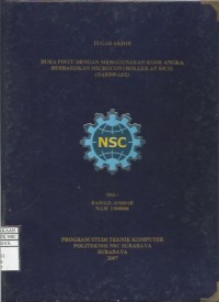 Laporan Tugas Akhir Buka Pintu dengan Menggunakan Kode Angka Berbasiskan Microcontroller AT 89C51 (Hardware)