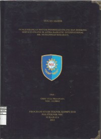 Laporan Tugas Akhir Pengembangan Sistem Informasi Online Dan Booking Service Di Astra Daihatsu International HR. Muhammad Surabaya