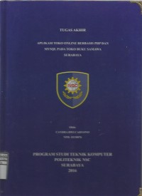 Laporan Tugas Akhir Aplikasi Toko Online Berbasis PHP MYSQL Pada Toko Buku Samawa Surabaya