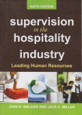 Supervision in The Hospitality Industry Leading Human Resources