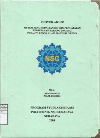 Laporan Tugas Akhir Sistem Pengendalian Intern Pencatatan Persediaan Barang Dagang pada CV. REKSA ALAM MANDIRI GRESIK