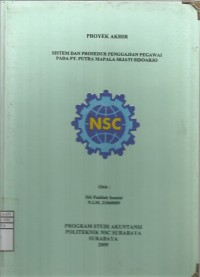 Laporan Tugas Akhir Sistem dan Prosedur Penggajian Pegawai pada PT. PUTRA MAPALA SEJATI SIDOARJO