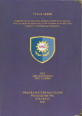 Laporan Tugas Akhir Perhitungan dan Pelaporan PPH Final Pasal 4 Ayat (2) Sesuai Ketentuan PP Nomor 46 Tahun 2013 Pada CV Tenteram Surabaya
