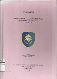 Laporan Tugas Akhir Strategi Pemasaran Produk pada LIBMI Education Center Jombang