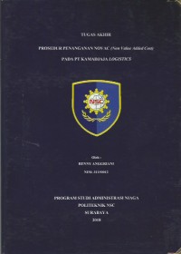 Laporan Tugas Akhir Prosedur Penanganan Novac (Non Value Added Cost) Pada PT Kamadjaja Logistics