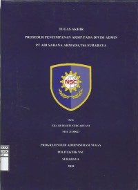 Laporan Tugas Akhir Prosedur Penyimpanan Arsip Pada Divisi Admin PT Adi Sarana Armada, Tbk Surabaya