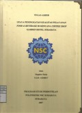 Laporan Tugas Akhir Upaya Peningkatan Kualitas Pelayanan Food & Beverage Di Kencana Coffee Shop Garden Hotel Surabaya