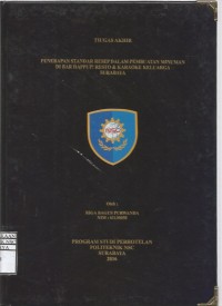 Laporan Tugas Akhir Penerapan Standar Resep Dalam Pembuatan Minuman Di Bar Happup! Resto & Karaoke Keluarga Surabaya