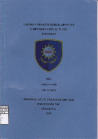 Laporan Praktik Kerja Lapangan Bengkel Udin AC Mobil Sidoarjo