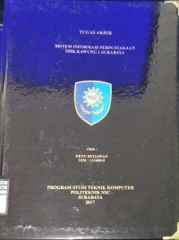 Laporan Tugas Akhir Sistem Informasi Perpustakaan SMK Kawung 1 Surabaya