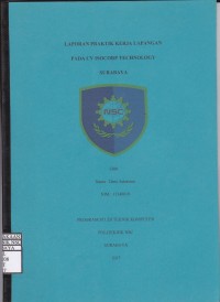 Laporan Praktik Kerja Lapangan ke-2 CV Isocorp Technology Surabaya