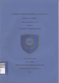 Laporan On The Job Training (OJT) Pada CV. Pixel Jalan Raya Menur No. 72 Surabaya