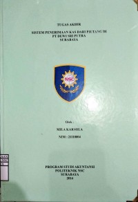 Laporan Tugas Akhir Sistem Penerimaan Kas dari Piutang di PT Dewi Sri Putra