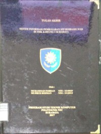 Laporan Tugas Akhir Sistem Informasi Pembayaran SPP Berbasis Web Di SMK Kawung 1 Surabaya