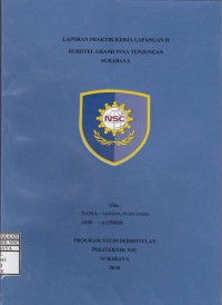 Laporan Praktik Kerja Lapangan Di Hotel Grand Inna Tunjungan Surabaya