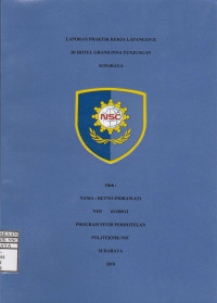 Laporan Praktik Kerja Lapangan Di Hotel Grand Inna Tunjungan Surabaya