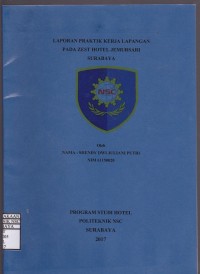 Laporan Praktik Kerja Lapangan Zest Hotel Jemursari Surabaya