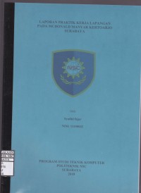 Laporan Praktik Kerja Lapangan di MCDONALD MANYAR KERTOARJO SURABAYA