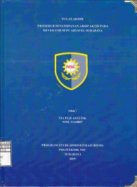 Tugas Akhir Prosedur Penyimpanan Arsip Aktif Pada Devisi Umum PT Artavel Surabaya