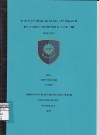 Laporan Praktik Kerja Lapangan ke-2 MR Rush Distro & Cloth di Batang