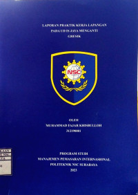 LAPORAN PRAKTIK KERJA LAPANGAN PADA UD IS JAYA MENGANTI GRESIK