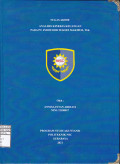 Laporan Tugas Akhir Analisis Kinerja Keuangan Pada PT. Indofood Sukses Makmur, Tbk.
