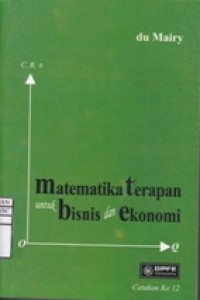 Matematika Terapan untuk Bisnis dan Ekonomi