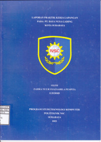 Image of LAPORAN PRAKTIK KERJA LAPANGAN PADA PT DAYA NUSA GADING SURABAYA