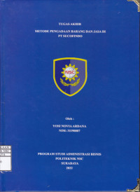Image of LAPORAN TUGAS AKHIR METODE PENGADAAN BARANG DAN JASA DI PT SUCOFINDO