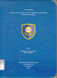 Image of Laporan Tugas Akhir Optimalisasi General Store Pada Hotel 88 Embong Kenongo Surabaya