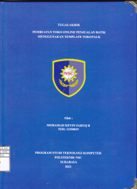 Image of LAPORAN TUGAS AKHIR PEMBUATAN TOKO ONLINE PENJUALAN BATIK MENGGUNAKAN TEMPLATE TOKOTALK