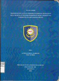 Image of Laporan Tugas Akhir Prosedur Pencatatan Persediaan Barang Masuk dan Keluar Dengan Metode Persediaan Buku (Perpetual) Parisienne Pastry Bakery Resto