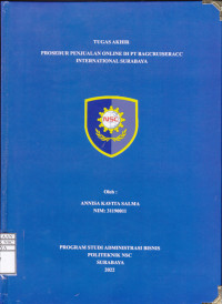 Image of LAPORAN TUGAS AKHIR PROSEDUR PENJUALAN ONLINE DI PT BAGCRUISERACC INTERNATIONAL SURABAYA