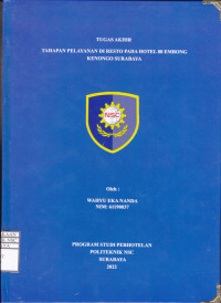 Image of LAPORAN TUGAS AKHIR TAHAPAN PELAYANAN DI RESTO PADA HOTEL 88 EMBONG KENONGO SURABAYA