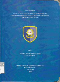 Image of Laporan Tugas Akhir Tingkat Kepuasan Pengguna SDM Terhadap Pelayanan Helpdesk Pada PT Besmart Universal Proyek MPM Non MSO
